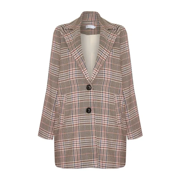 New zoe kratzmann Transit Coat-Musk Check