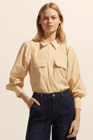 Cheap zoe kratzmann Underpin Top-Ochre Stripe