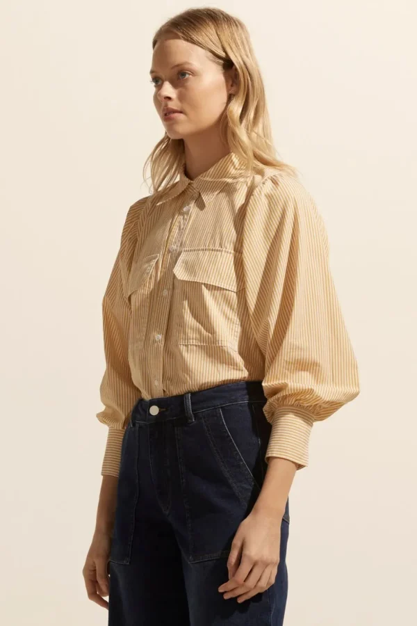 Cheap zoe kratzmann Underpin Top-Ochre Stripe