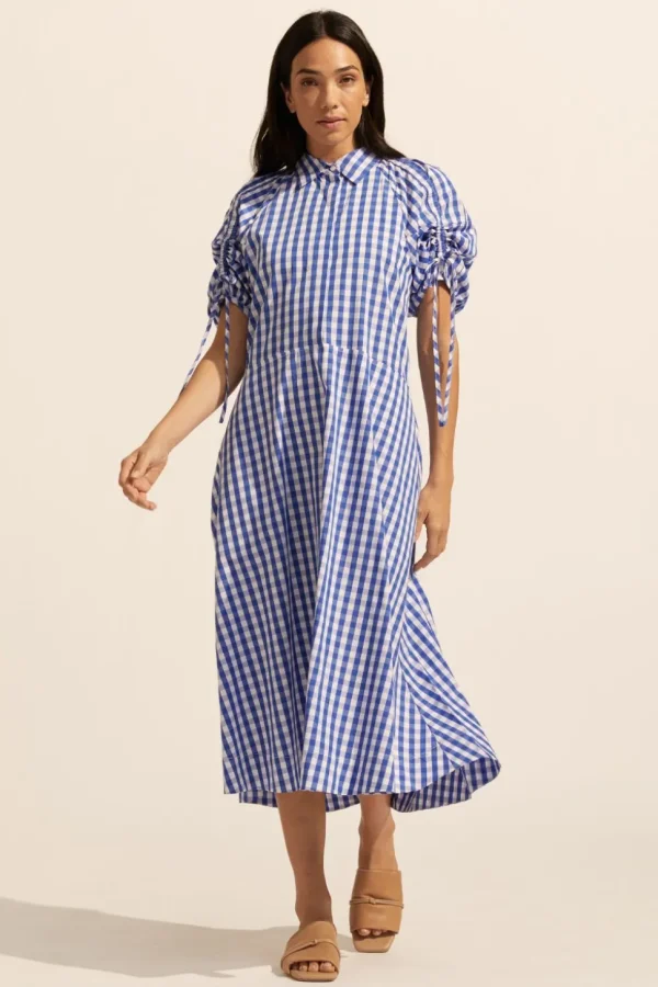 Cheap zoe kratzmann Urge Dress-Azure Gingham Check