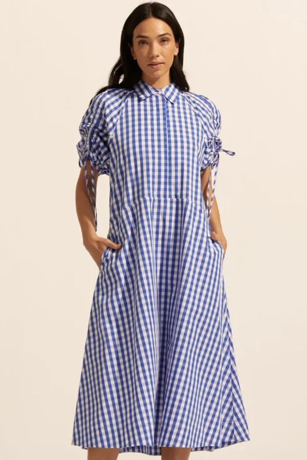 Cheap zoe kratzmann Urge Dress-Azure Gingham Check