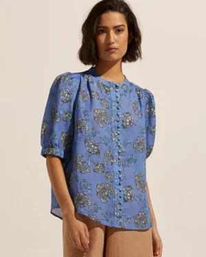 Store zoe kratzmann Virtue Top-Azure Botanic