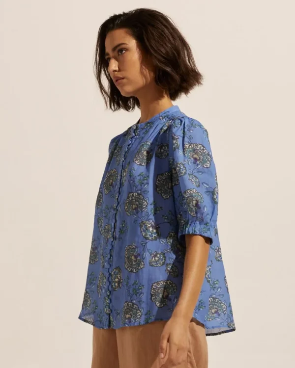 Store zoe kratzmann Virtue Top-Azure Botanic